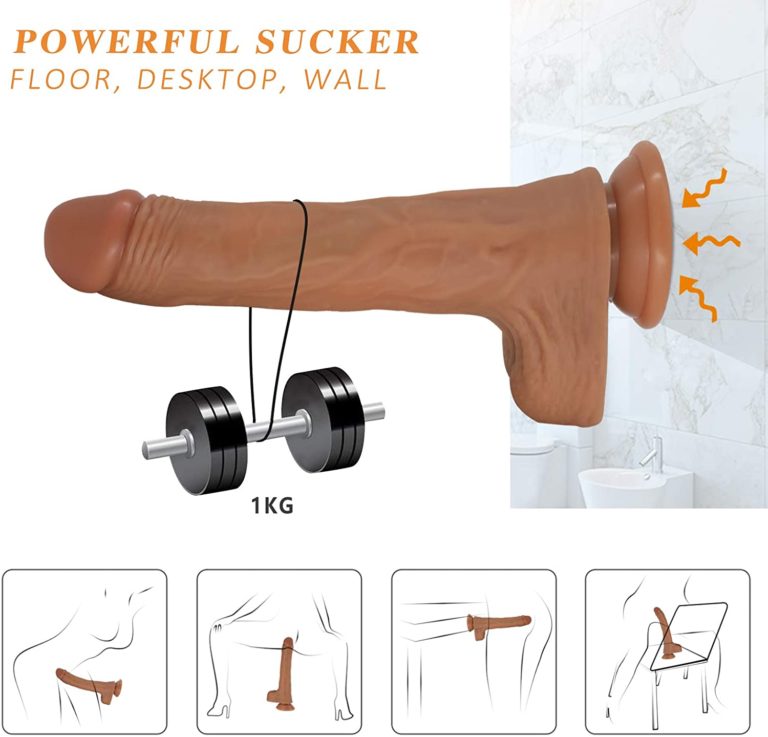 self thrusting dildo Remote control vibrating & realistic thrusting dildo main image 1