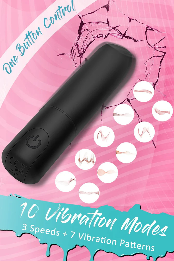 Bullet Vibrator with Angled Tip - ToysCenter.Pk