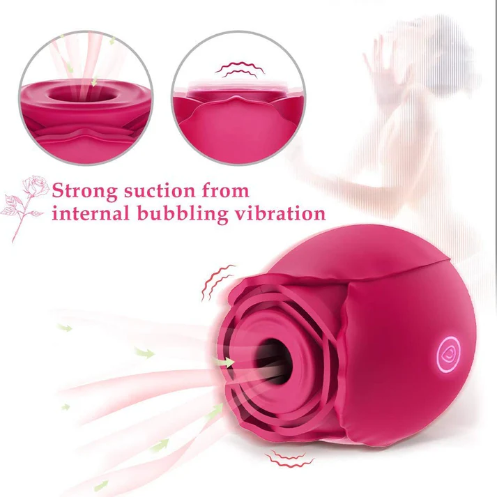 Rose Clitoral Sucking Vibrator - ToysCenter.Pk