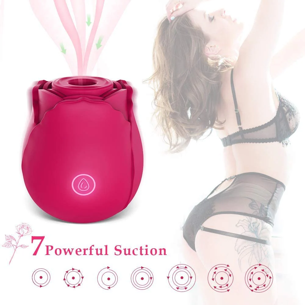 Rose Clitoral Sucking Vibrator - ToysCenter.Pk