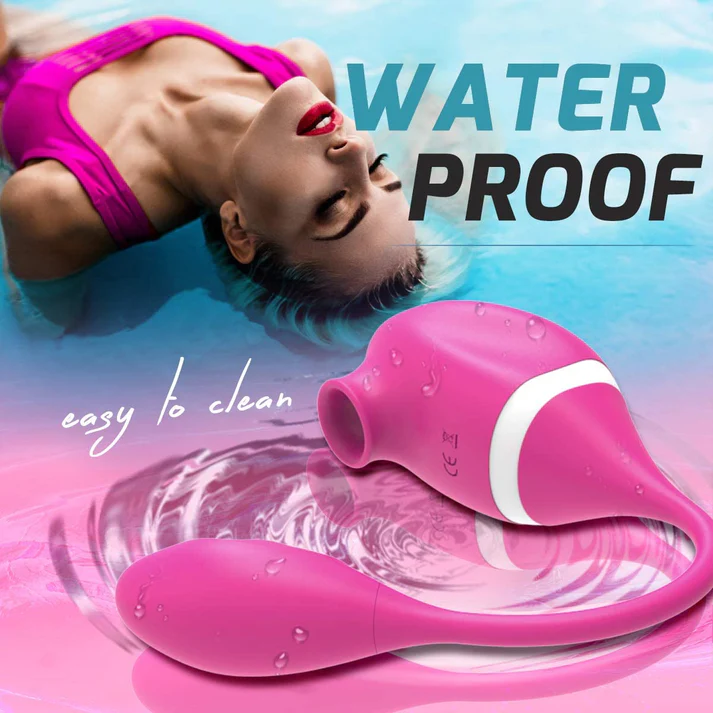 Sucking Vibrator With Vibrating Egg - ToysCenter.Pk