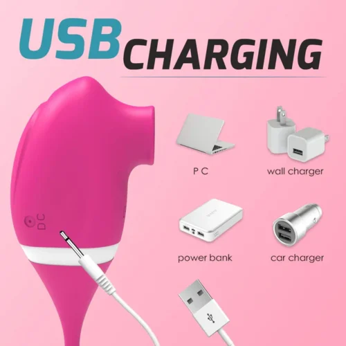 Sucking Vibrator With Vibrating Egg - ToysCenter.Pk