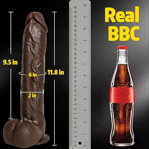 11.8 Big Black Huge Long Dildo