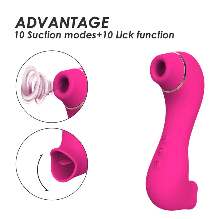 Clitoral Sucking and Licking G Spot Vibrator - ToysCenter.Pk
