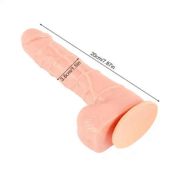 Realistic Vibrating Dildo with Suction Cup - ToysCenter.Pk