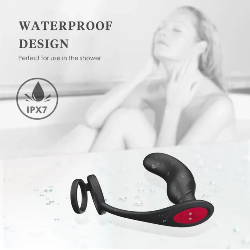 Prostate Massager Vibrator with Penis Ring - ToysCenter.Pk