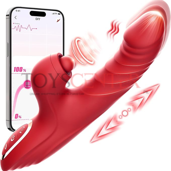 Vibrator Thrusting Dildo