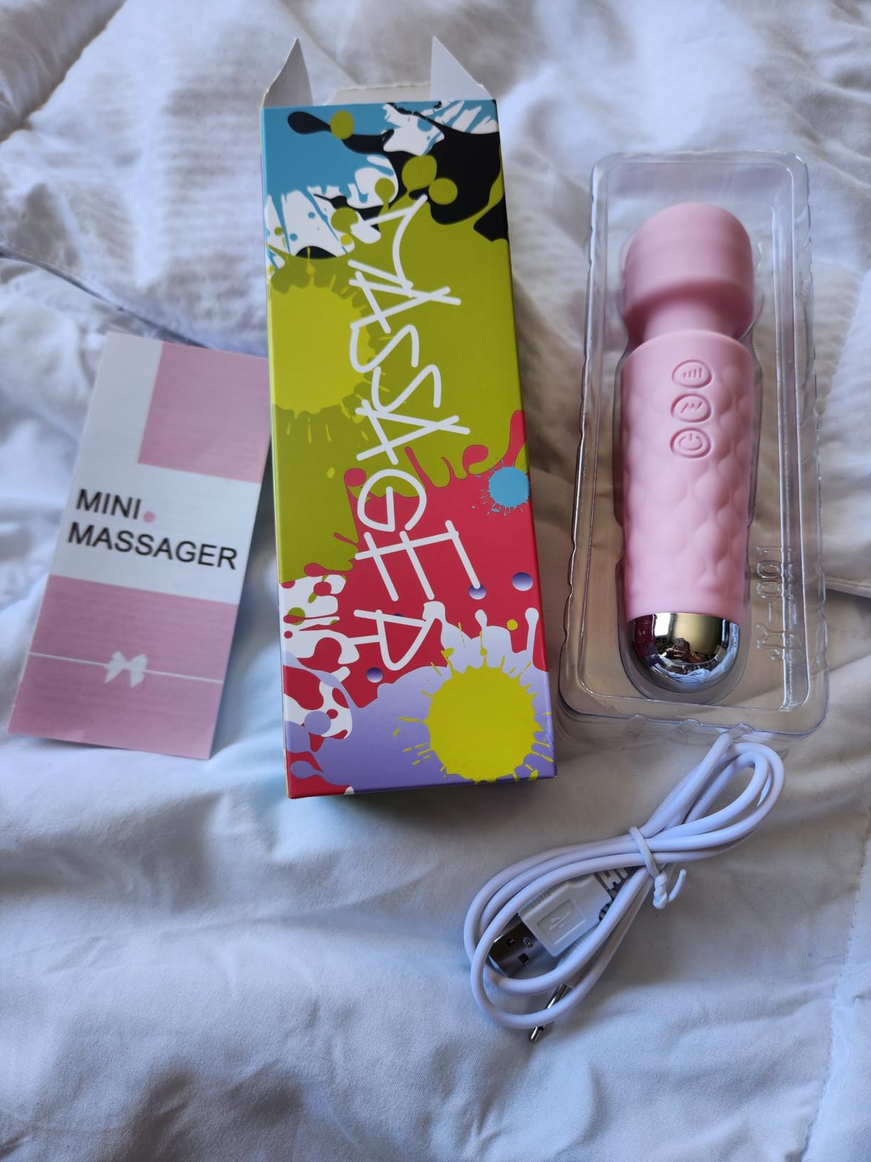 Handheld Cordless Vibrating Neck Back Massager