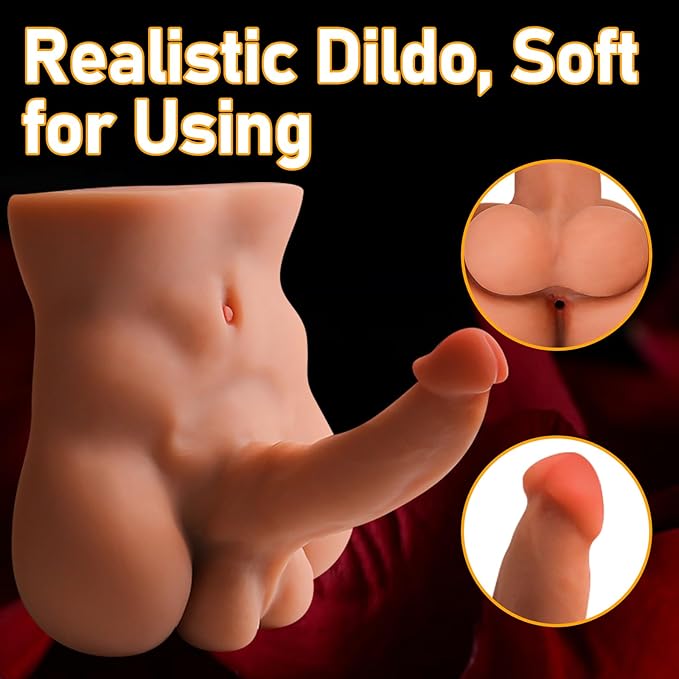 Male Sex Doll with Flexible Dildo