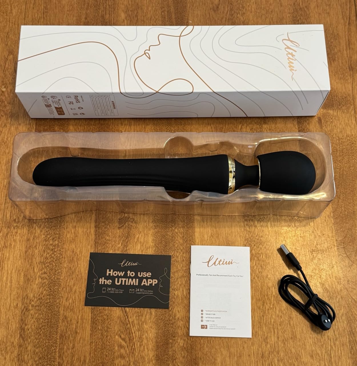Thrusting Dildo & Message Wand Head
