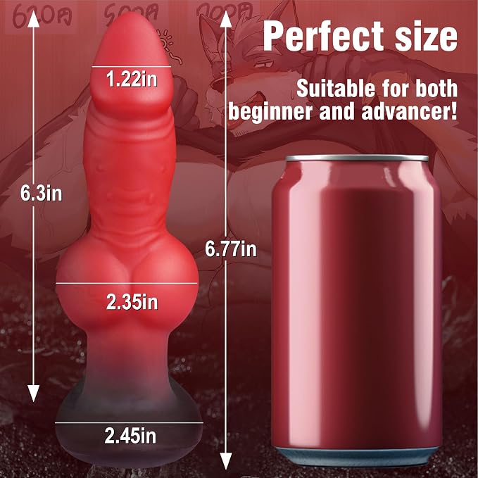 Large Butt Plug Dog Knot Dildo - ToysCenter.Pk