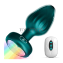 Vibrating Butt Plug LED Colorful Light - ToysCenter.Pk