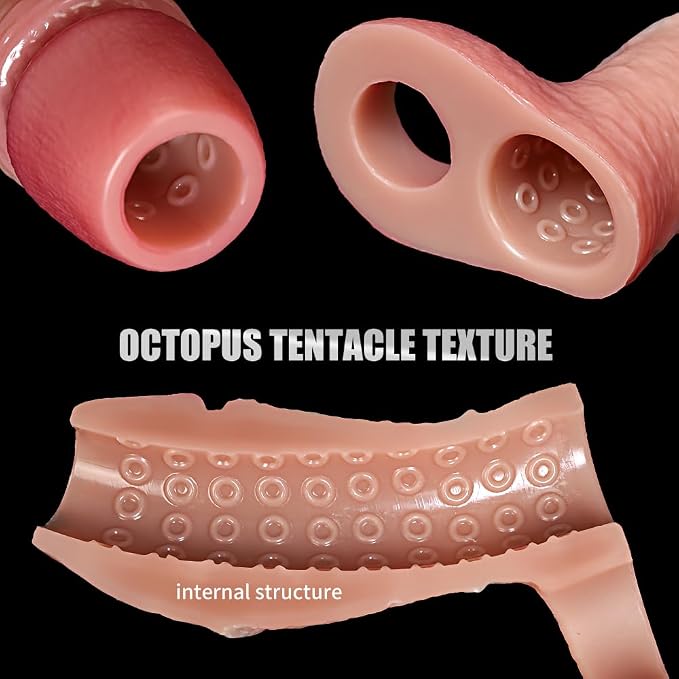 Girth Thick Realistic Penis Sleeve - ToysCenter.Pk