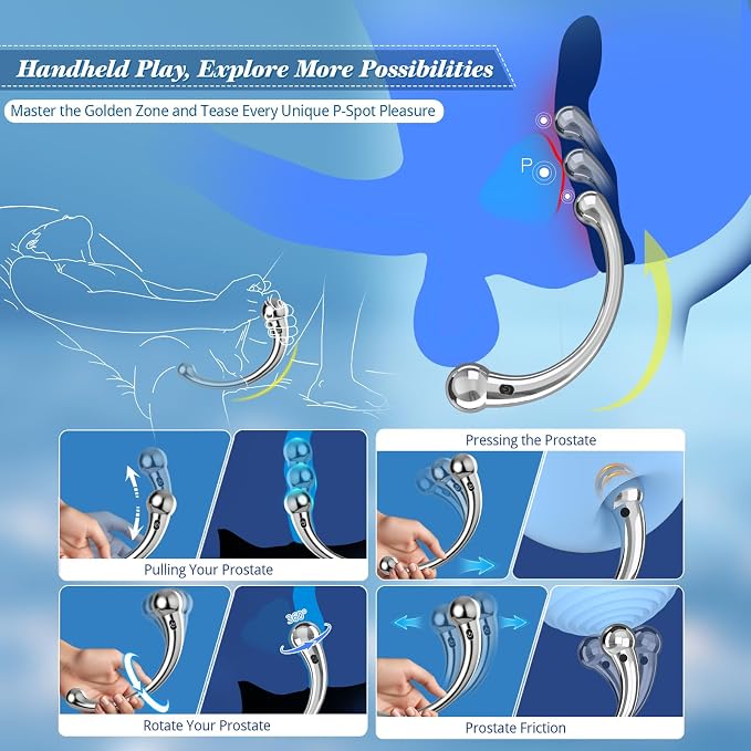 Metal Vibrating Prostate Massager - ToysCenter.Pk