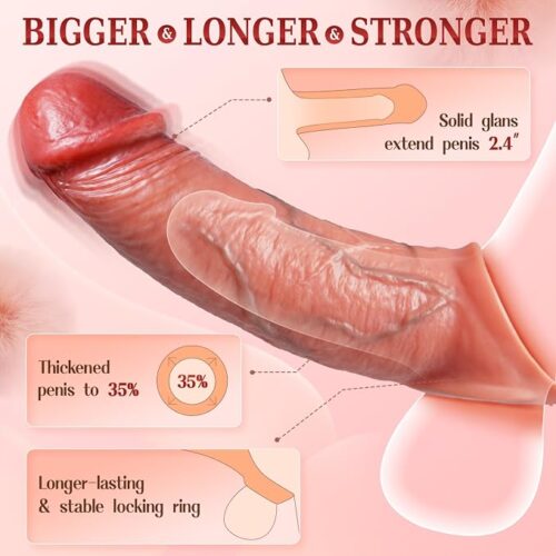 Extender Vibrating Penis Sleeve - ToysCenter.Pk