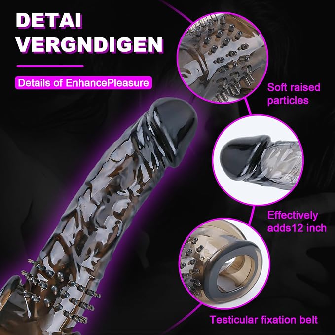 Realistic Textured Sheath Pennis Sleeve - ToysCenter.Pk