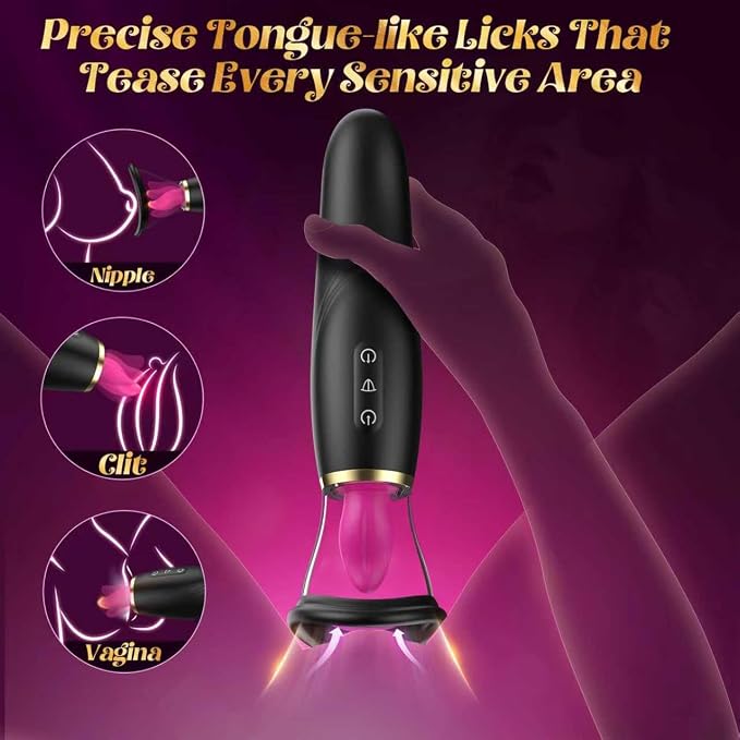 Sucking and Licking Vibrators Sex Toy - ToysCenter.Pk