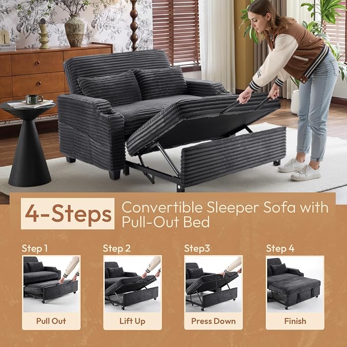 VINGLI Loveseat Sleeper Sofa - ToysCenter.Pk