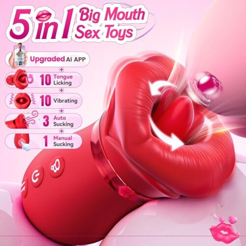 Mouth Sucking Vibrator Rose Sex Toy - ToysCenter.Pk