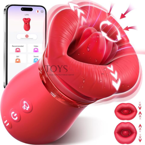 Mouth Sucking Vibrator Rose Sex Toy - ToysCenter.Pk